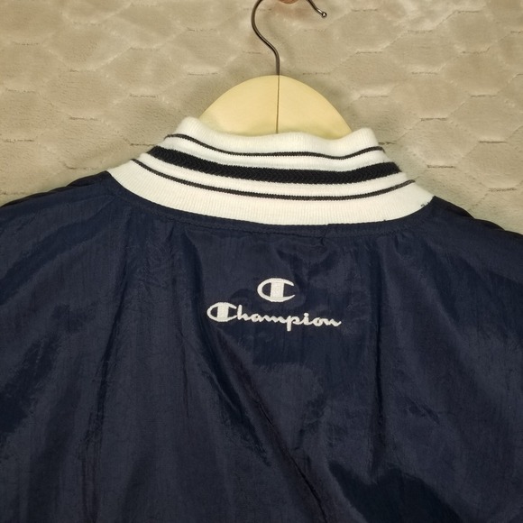 Champion Men's Windbreaker Size Lg 1/4 Zip Pullover Athletic Jacket - Picture 10 of 10